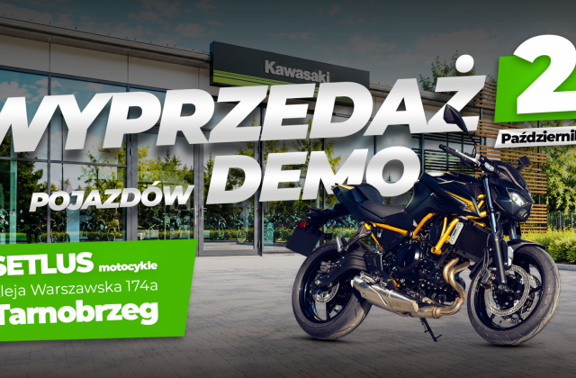 Wyprzedaż motocykli demo!